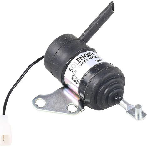 Électrovanne d'arrêt de carburant moteur pour Kubota 16851-60014, vanne de coupure 052600-4530-YuJia (1/5)