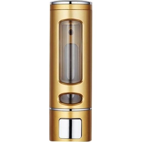 Gold 400ml Simple Soap Dispenser, Wall Mounted Shower Gel Dispenser, Soap Jar, Bathroom Toilet Accessories (1/4)