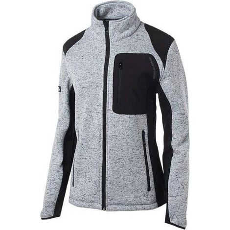 Gilet de Travail Femme Louise - Taille M - Gris Clair Chiné - Résistant et Confortable - D-Work
