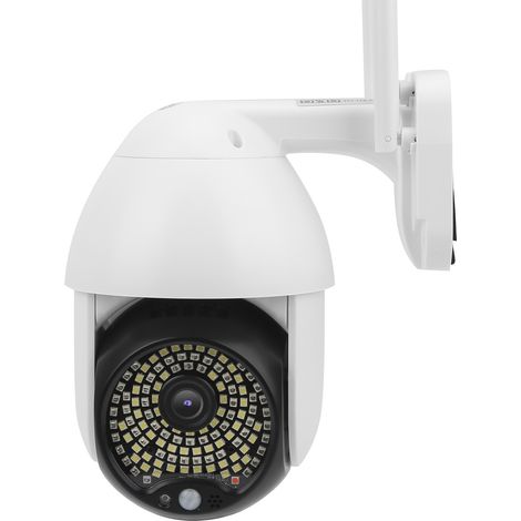 Caméra HD 1080p Wi-Fi 122 LED avec alarme sonore et lumineuse, fonction PTZ, étanche IP66, suivi automatique, compatible ONVIFEU. (1/5)