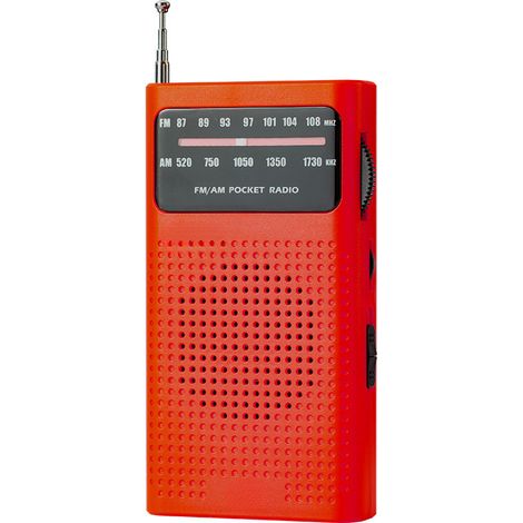 Radio portátil, radio AM(MW)/FM a pilas, radio de bolsillo a transistores con excelente recepción y excelente calidad de sonido, mini radio portátil (AA) (1/4)