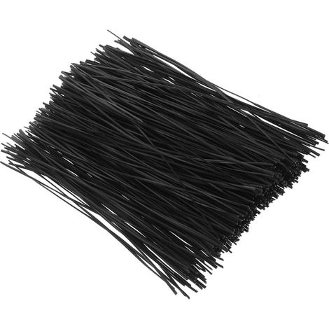Garten Drahtbinder 1000 Stück Schwarz mit Twist Verschluss