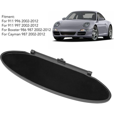 Schwarze ABS-Spiegelabdeckung für Sonnenblende - 99670142102 - Für Porsche Boxster 986 Cayman 987