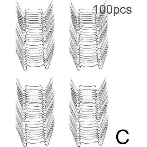 Filiyano-25-100 pinces à verre de serre en acier inoxydable W, pinces à fil de serre Elite, 100 pièces (1/5)