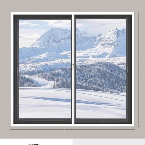 (L100 x H 120 cm) Film isolant à bulles pour fenêtres Protection hivernale contre le froid et le vent Kit d'isolation thermique et coupe vent Film plastique pour fenêtres (1/4)