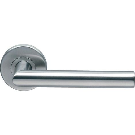 Béquille double inox sur rosace Ligne 19 type V - BRICARD NORMBAU