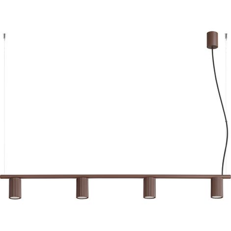 Lampadari Karbon marrone 122x212x6.5cm Alluminio Sollux (1/5)