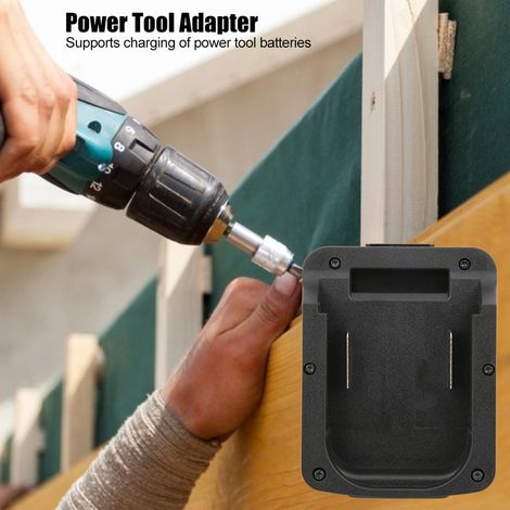 Adaptateur pour outils électriques Makita 18V Li-ion, compatible avec les batteries Bosch et doté d'un chargeur intégré. (1/5)