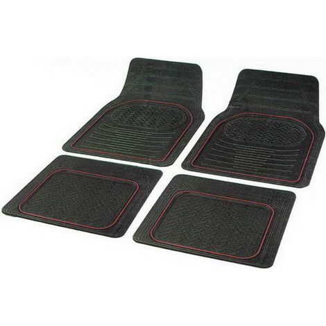 JEU DE 4 TAPIS DE SOL 100% CAOUTCHOUC CONTOUR (1/3)