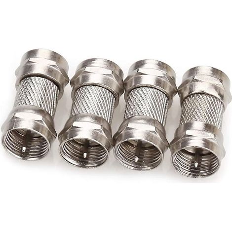 Rallonge mâle-mâle pour câble coaxial F81 (adaptateur pour câbles coaxiaux radio et télévision) - Pack
