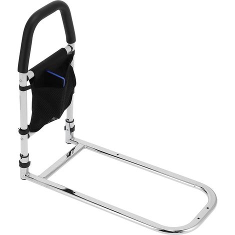 Poignée de lit, barrière de lit, barrières d'assistance au lit, poignée de lit de sécurité, Aide à la Position Debout, Aide au Support de lit, barrière de lit avec Sac de Rangement (1/5)