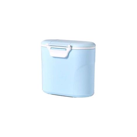 Recipiente portátil de viaje para leche de fórmula infantil con cuchara (azul (grande)) - Crezuo