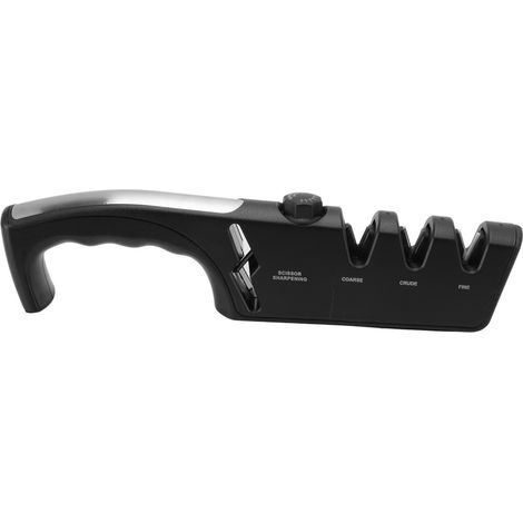 Aiguiseur Couteaux Diamant Professionnel 3 Niveaux Réglable Ergonomique Multifonction Noir (1/5)