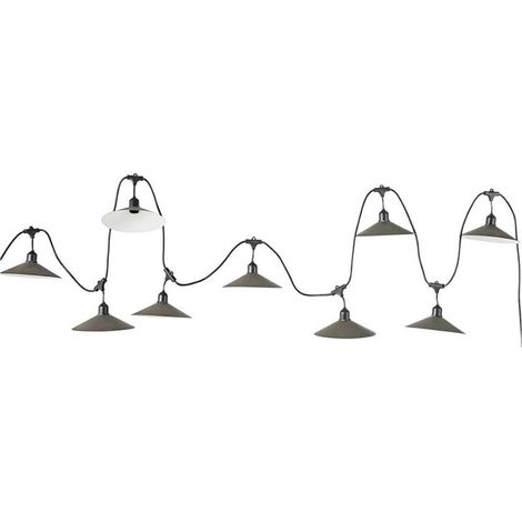 Guirlande lumineuse de Noël 10 ampoules E27, longueur 6m, alimentation secteur 220V, protection IP44 (1/4)