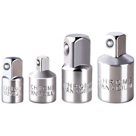 4pcs Adaptateur à Clique Jeu d'adaptateurs Adaptateur à douille Cliquet 1/2" à 3/8",3/8" à 1/2",1/4 "à 3/8",3/8"à 1/4" Adaptateurs Réducteurs Pour Douilles et Embouts (1/5)