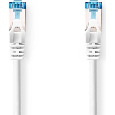 Cable de red CAT6a  S/FTP  RJ45 macho  RJ45 macho  15.0 m  Snagless  Redondo  LSZH  Gris  Label