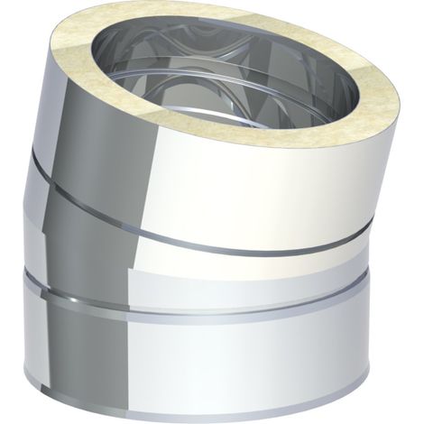 Coude inox 180 mm Diam 15°
