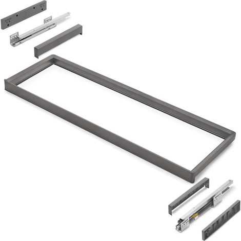 Emuca accessori per organizzazione Quartz finitura titanio (1/5)