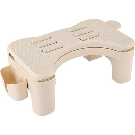 Repose-pieds de bureau, tabouret confortable et réglable, repose-pieds portable avec fonction massage, 50,2 x 24,5 x 16 cm. Idéal pour un anniversaire, Noël ou toute autre occasion. (1/5)