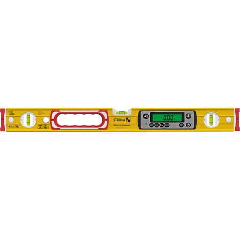 Stabila – Niveau à bulle électronique 61 cm – Précision ± 0,05° – Indice de protection IP67 – Pour chantiers humides et travaux de charpenterie