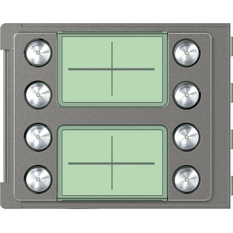 Façade Sfera Robur pour module électronique audio 8 appels/2 rangées BTICINO 352185