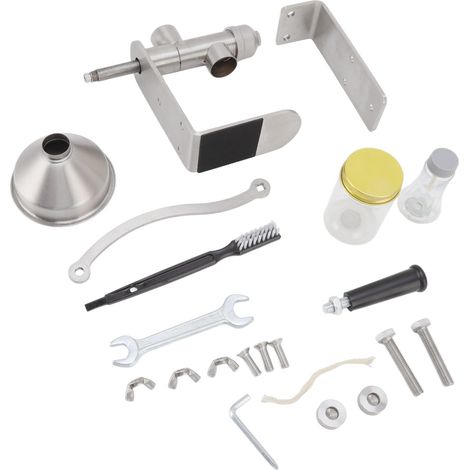 Pressoir à huile manuel domestique en acier inoxydable, petite machine à huile à manivelle pour arachides, sésame, colza, extraction à chaud et à froid. (1/5)