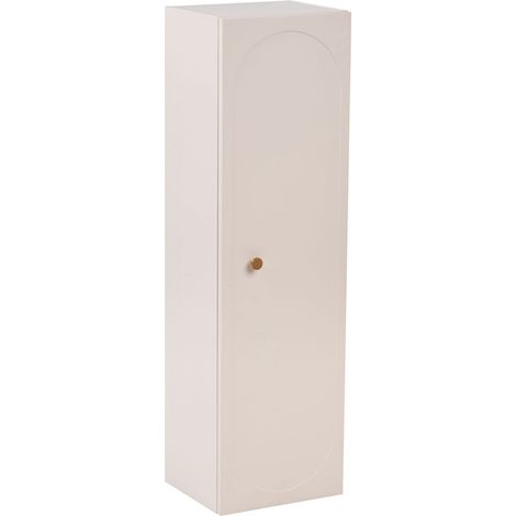Wall Mounted Bathroom Cabinet Beige MDF Body 4 Shelves Glam Style TARUMIR (1/5)