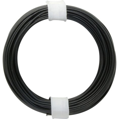 Donau Elektronik 118-1 Litze 1 x 0.14 mm² Schwarz 10 m