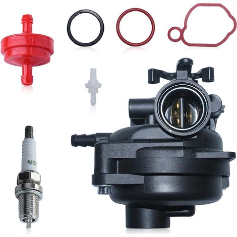 799583 Carburateur pour 591160, 591979, 595656, Carburateur Remplace pour 300E 450E 550E 08P502 09P602 Moteur 4 Temps OVH Accessoire de Tondeuse
