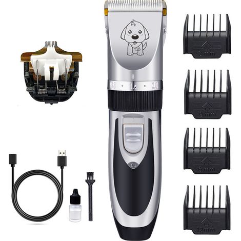 1 tondeuse à poils pour chiens, sans fil, lame réglable, pour toilettage domestique (1/5)