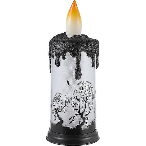 1 Stück LED-Halloweenkerze für Halloween-Dekoration