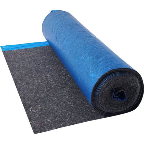 Sous Couche Parquet, 18,6 m², Sous-couche Isolante, Épaisseur 3 mm, Fibre Robuste, Film PE Imperméable, Insonorisation Anti-humidité, Protection Infiltration, pour Sol Vinyle, Stratifié, Bois (1/5)