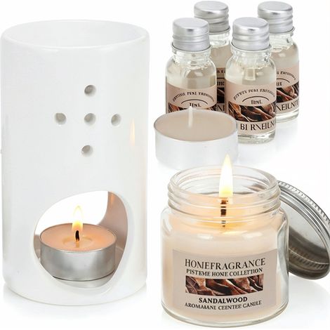 Candele profumate per bruciatore di oli essenziali, perfette per il set regalo con bruciatore di oli essenziali. (1/4)