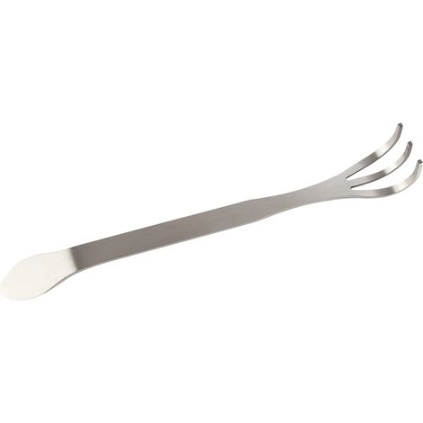 Râteau de jardinage 24cm en acier inoxydable, 3 dents, cultivateur à main pour terre, outil de jardin potager (1/5)