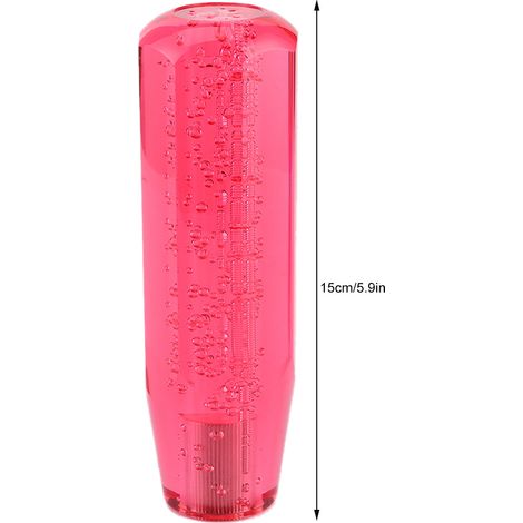 Pommeau de levier de vitesse universel en cristal rouge de 15 cm pour voitures à transmission manuelle (1/5)