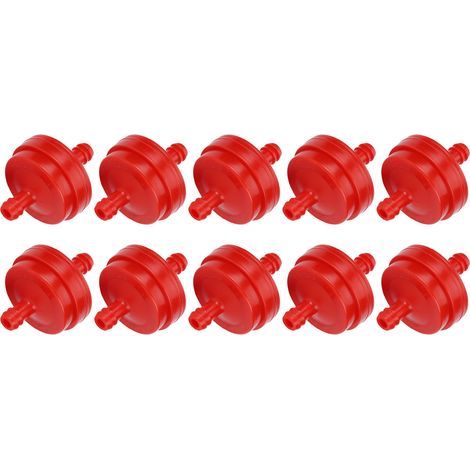 Lot 10 filtres carburant – pour Briggs Stratton 298090 298090S – tondeuse – rouge (1/5)