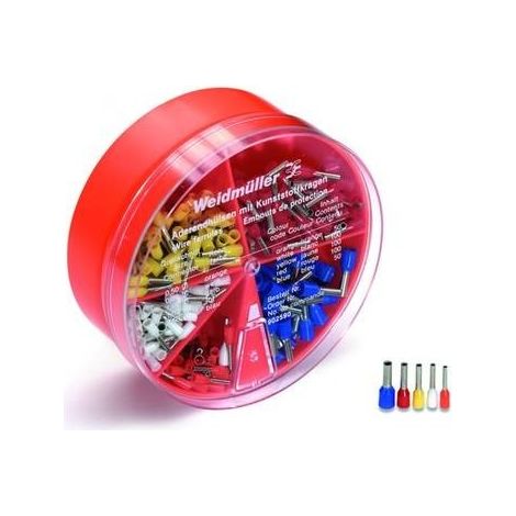Weidmüller 9025900000 Assortimento Capicorda 0.5 mm², 0.75 mm², 1 mm², 1.5 mm², 2.5 mm² Parzialmente isolato Arancione, (1/2)