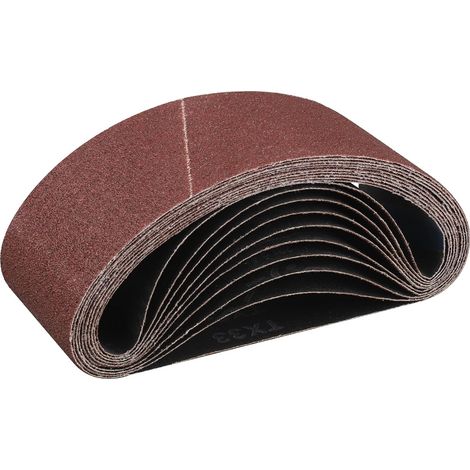 Nastro abrasivo 75x 457 mm, 10 pezzi, set di nastri abrasivi grana 60 (1/5)