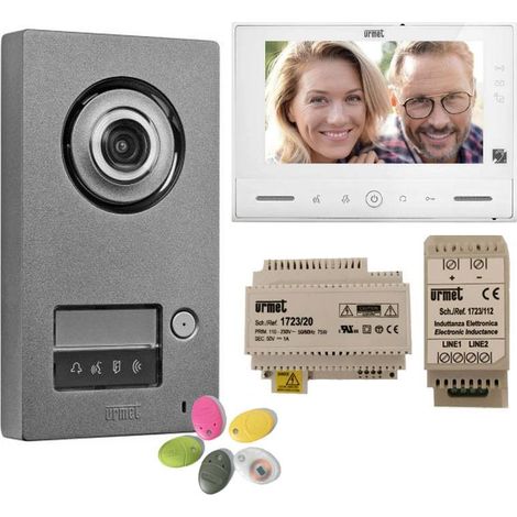 Kit videocitofonico Note 2 Wifi, pulsantiera con 1 tasto, monitor 7 pollici, inoltro chiamata integrato - URMET YOKIS - 1723/95 (1/4)