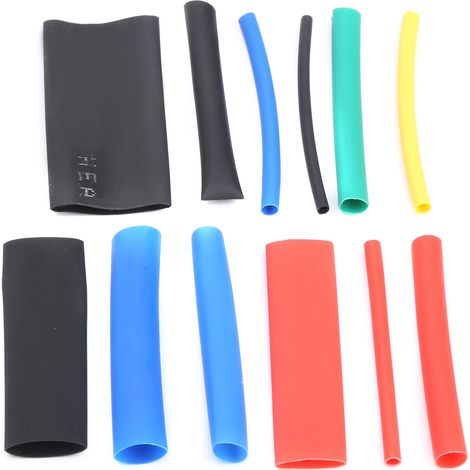 Ensemble combiné de 560 gaines thermorétractables colorées pour une protection isolante. (1/5)