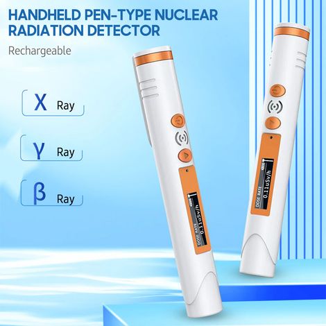 Détecteur de radiation portable, stylo, rechargeable, alarme sonore et lumineuse (1/5)
