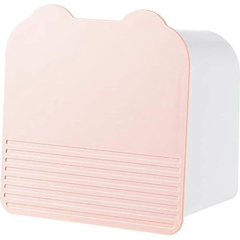 Boîte de rangement pour salle de bain, boîte de rangement pour produits cosmétiques, boîte de rangement à compartiments en plastique (1/4)