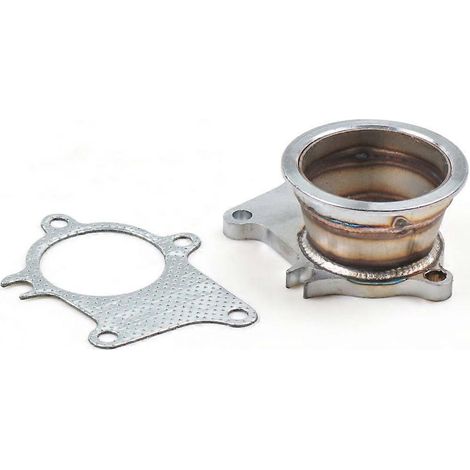 Adaptateur de conversion pour bride d'échappement de descente de turbo à 5 boulons T3/T4 vers bride V-Band de 3 pouces (1/5)