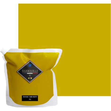 Peinture acrylique mat murs et plafonds 5L Vert Absinthe Toxic Mickey