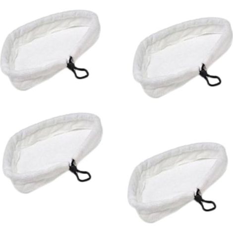 YMYNY 4-Piece Triangular Microfiber Steam Mop for H2O, X5, S302, S001 Mop