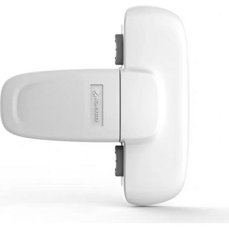 1 Pack Mis à jour à l’épreuve des enfants Réfrigérateur/Congélateur Serrure de porte Appliquer à Max 1 (25mm) Bande d’étanchéité, pas besoin d’outils ou de perceuse (Blanc) (1/2)