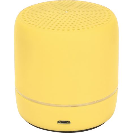 Tragbarer Bluetooth 5.0 Stereo-Lautsprecher mit tiefen Bässen (280 Hz – 16 kHz), Mini-Reiselautsprecher für den Outdoor-Einsatz, gelb (1/5)