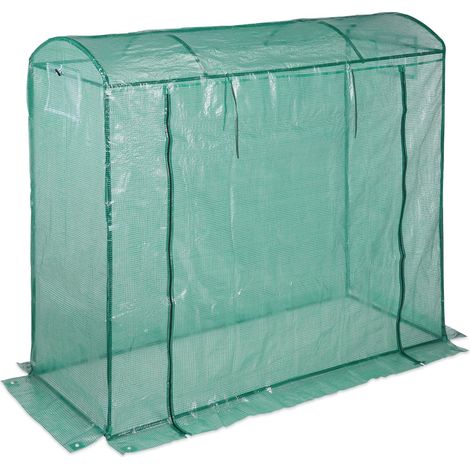 Serra da giardino per piante 200 x 80 cm protezione intemperie accesso facile stile moderno in PE verde 130005012