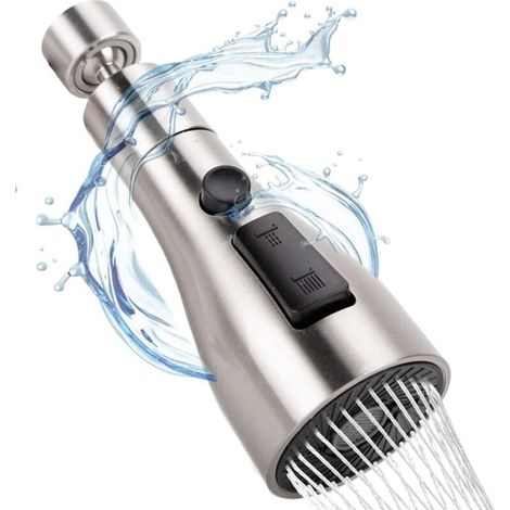360° drehbarer Strahlregler für Wasserhähne, wassersparender Wasserhahnkopf, Küchenarmaturdüse, Strahlregler mit FM22/M24-Adapter, Wasserhahnverlängerung (1/4)