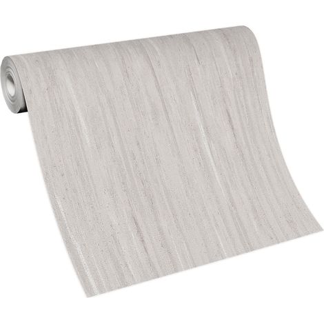 BRICOFLOR Papier Peint taupe uni Tapisserie intissée taupe pour cuisine, chambre & plus Papier Peint moderne texturé taupe idéal pour salon